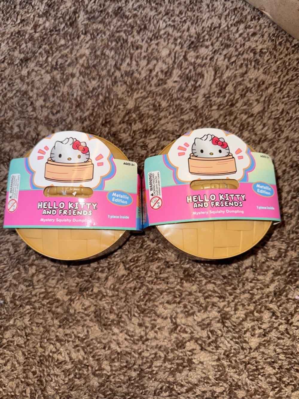 Hello Kitty Metallic Edition Mystery Dumplings Sealed Lot of 2